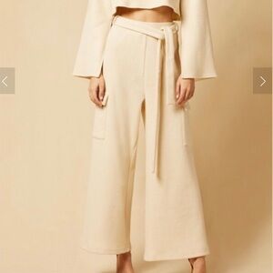 Choosy Ribbed Knit Wide Leg Pants NWT Small‎